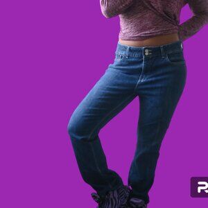 Levi's 526th slender boot denim jeans in blue size 14m/w32 l32.